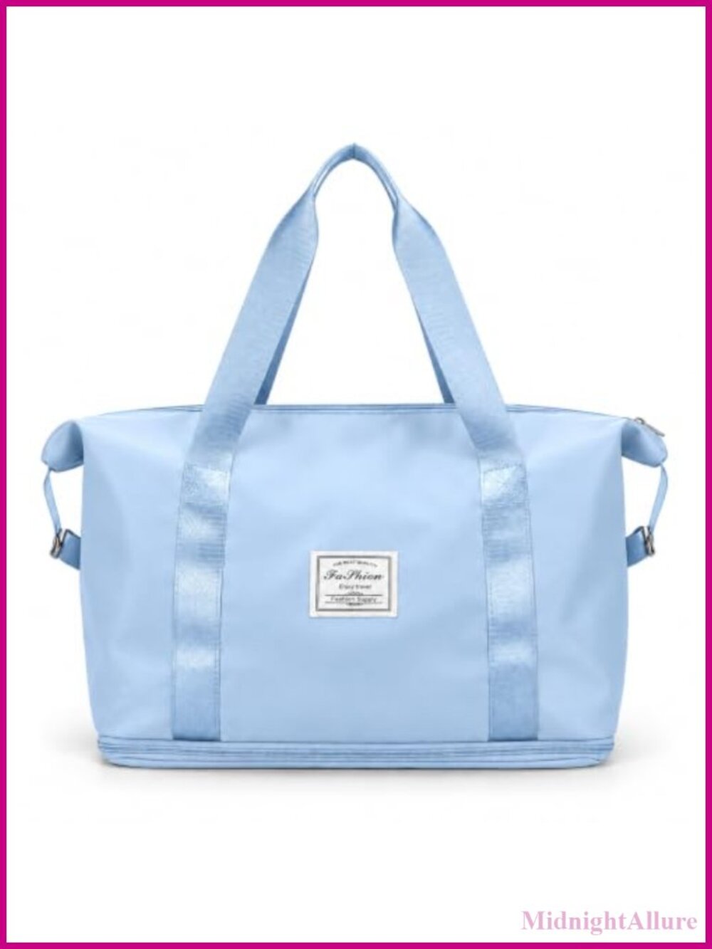 Expandable Travel Duffel Bag Lightweight Weekender Tote with Luggage Sleeve
